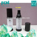 Botella de plástico de 30 ml botella de aire sin alcohol botella de lujo de embalaje de cosméticos negro pantalla de impresión